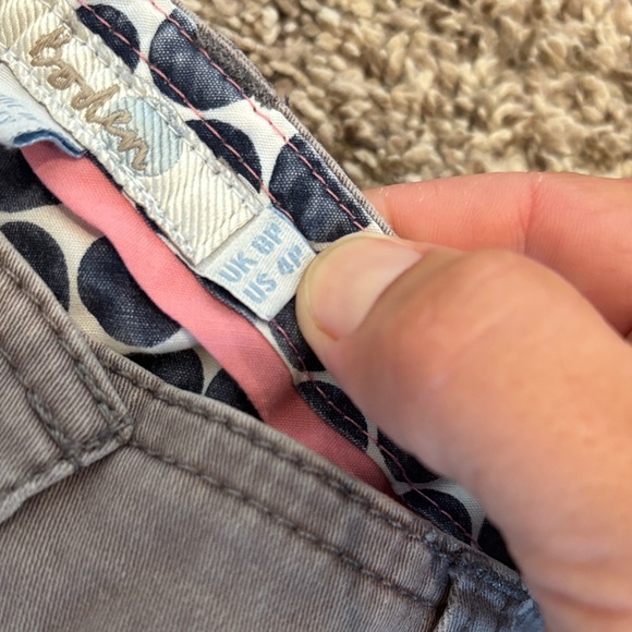 Boden Brown Pants with Polka Dot Lining - Picture 3 of 4